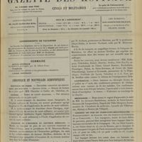 0851 - Page 841 - Abonnements de vacances / Sommaire / Chronique et nouvelles scientifiques. Hôpitaux de Paris / Guerre / Banquet en l'honneur du Docteur Bérillon / Conférences / Nécrologie / Chemins de fer de Paris-Lyon-Méditerranée