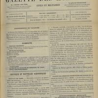 0863 - Page 853 - Abonnements de vacances / Sommaire / Chronique et nouvelles scientifiques. Hôpitaux de Paris / Le monument du Professeur Nocard / Société des médecins-inspecteurs des Écoles de la ville de Paris et de la Seine