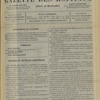 0887 - Page 877 - Abonnements de vacance / Sommaire / Chronique et nouvelles scientifiques. XVIe Congrès des médecins aliénistes et neurologistes de France et des pays de langue française / Société des médecins de sanatoria français / Nécrologie