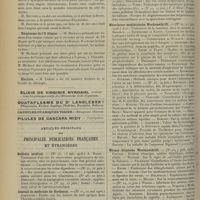 0896 - Page 886 - Sociétés savantes. Société de chirurgie. (Séance du 27 juin 1906). Volvulus du caecum. M. Quénu / Kystes hydatiques du foie. M. Routier / Néoplasme de l'S iliaque. M. Michaux / Election / Articles originaux des principales publications françaises et étrangères. Bulletin médical / Journal de médecine de Bordeaux / Languedoc médico-chirurgical / Lyon médical / Montpellier médical / Münchener medizinische Wochenschrift / Wiener klinische Wochenschrift