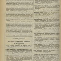 0960 - Page 950 - Chronique et nouvelles scientifiques. Congrès annuel de l'association française pour l'avancement des sciences / La cinquième conférence internationale de la tuberculose / L'alcoolisation des troncs nerveux. (Voir la suite des nouvelles, p. 957) / Articles originaux des principales publications françaises et étrangères. Annales d'hygiène publique et de médecine légale / Archives de médecine et de pharmacie militaires / Archives de médecine navale / Bulletin médical / Écho médical du Nord / Gazette hebdomadaire des sciences médicales de Bordeaux / Journal des praticiens / Journal médical de Bruxelles / Lyon médical / Montpellier médical / Pédiâtrie pratique / Presse médicale / Province médicale / Revue hebdomadaire de laryngologie, d'otologie et de rhinologie / Revue scientifique / Revue neurologique / Tribune médicale / Union médicale et scientifique du Nord-Est / Chemins de fer de Paris-Lyon-Méditerranée