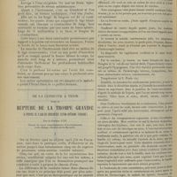 0974 - Page 964 - Clinique chirurgicale de l'Hôtel-Dieu de Lyon. Le pêcheur pêché ; par M. E. Mouriquand... / De la conduite à tenir dans la rupture de la trompe gravide. (A propos de 5 cas de grossesse extra-utérine tubaire) ; par le Docteur Lop...