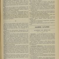 0977 - Page 967 - De la conduite à tenir dans la rupture de la trompe gravide. (A propos de 5 cas de grossesse extra-utérine tubaire) ; par le Docteur Lop... / Sociétés savantes. Académie de médecine. (Séance du 17 juillet 1906). Vaccination. M. Kelsch / Le paludisme à Madagascar. M. Blanchard