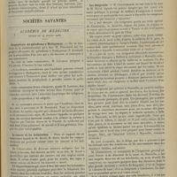 1015 - Page 1005 - Pathogénie des ankyloses spontanées et particulièrement des ankyloses vertébrales ; par MM. Antonin Poncet et René Leriche / Sociétés savantes. Académie de médecine. (Séance du 24 juillet 1906). Prophylaxie du paludisme à Madagascar. M. Blanchard / Le cancer et les helminthes, sur un intéressant travail de M. Borel, M. Roux / L'assistance en Indo-Chine. M. Kermorgant / Les émigrants. M. Chantemesse, en son nom et au nom de M. Borel