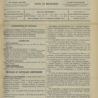 1055 - Page 1045 - Abonnements de vacances / Sommaire / Chronique et nouvelles scientifiques. Distinctions honorifiques / Marine / Conseil supérieur d'hygiène publique de France / Règlement de l'exposition du Ve Congrès international d'obstétrique et de gynécologie