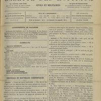 1067 - Page 1057 - Abonnements de vacances / Sommaire / Chronique et nouvelles scientifiques. Guerre / Marine / Association d'enseignement médical professionnel