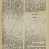 1073 - Page 1063 - L'épithélioma primitif du cerveau ; par le Docteur Raymond Cestan... / Analyses. Médecine. De l'origine périphérique de certaines paralysies oculaires. (Raillier. Th. de Paris...) / Du « point de coté » auriculaire dans le rétrécissement mitral. (J. Vilbonnet. Th. de Paris...)