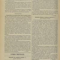 1076 - Page 1066 - Analyses. Chirurgie. Plaies du nerf radial au tiers supérieur de l'avant-bras. (M. Leremboure. Th. de Paris...) / Physiologie. L'innervation des muscles lisses dans les parois vésicales. (H. Joris... Acad. roy. de méd. de Belgique, séance du 28 avril 1906 ; M. Venneman...) [L. Gayard] / Livres nouveaux. Diagnostic des maladies simulées, par M. Chavigny. [C. Dopter] / Anatomie clinique et technique opératoire, par le Docteur Laurent. [L. Chevrier] / L'anatomie sur le vivant. Guide pratique des repères anatomiques, par le Docteur Bruandet. [L. Chevrier]
