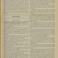 1099 - Page 1089 - La convention de Genève (1864-1906) ; par M. V. Dupont... / Analyses. Obstetrique. Étude sur la physiologie de la nourrice en particulier au point de vue de sa résistance aux maladies. (Georges Vitry. Th. de Paris...) / Valeur du dosage de l'hémoglobine dans la pratique des accouchements. (Louis Devraigne. Th. de Paris...)