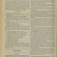 1132 - Page 1122 - Mort subite par oedème pulmonaire suraigu au cours d'une péri-amygdalite phlegmoneuse ; par M. Louis-Albert Amblard... / Analyses. Médecine. Paralysie générale et psychoses dans la syphilis acquise. (Georges Lebret. Th. de Paris...) / De l'acholie pigmentaire chez les enfants. (P. Loyer. Th. de Paris...)