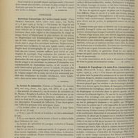 1146 - Page 1136 - Analyses. Médecine. Un nouveau réactif pour déceler les traces de sang dans le contenu stomacal et les matières fécales. (Boas. Centralb. für Inn. Med...) [A. Lemierre] / Chirurgie. Anévrisme traumatique de l'artère rénale droite. (Penn Gaskell Skillern. Journ. Amer. med. Assoc...) [F. Gardner] / La torsion du mésentère. (Corner et Pinches. The Scottish med. and surg. Journ...) [M. Lance] / Rupture de l'oesophage à la suite d'un traumatisme externe. (Howard E. Lomax. Medic. Record...) [F. Gardner]