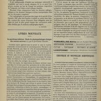 1172 - Page 1162 - Analyses. Radiologie. Radiographie et diagnostic clinique des fractures. (G. Marcelot. Th. de Paris...) [L. Gayard] / Livres nouveaux. Le psychisme inférieur. Etude de physiopathologie clinique des centres nerveux, par le Professeur Grasset. [L. Babonneix] / Chronique et nouvelles scientifiques. (Suite). Clinique des maladies cutanées et syphilitiques