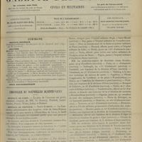 1199 - Page 1189 - Sommaire / Chronique et nouvelles scientifiques. Hôpitaux de Paris / Hôpitaux de Province / Guerre