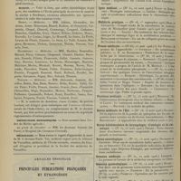 1200 - Page 1190 - Chronique et nouvelles scientifiques. Guerre / Marine / Distinctions honorifiques / Nécrologie / Articles originaux des principales publications françaises et étrangères. Bulletin médical / Journal des praticiens / Journal des sciences médicales de Lille / Journal médical de Bruxelles / Lyon médical / Pédiâtrie pratique / Presse médicale / Province médicale / Revue médicale de l'Est / Revue hebdomadaire de laryngologie, d'otologie et de rhinologie / Revue neurologique / Semaine médicale / Semaine gynécologique / Tribune médicale