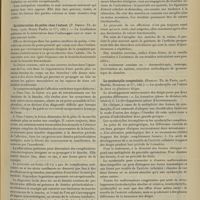 1207 - Page 1197 - Analyses. Chirurgie. Fibro-sarcomes du cou extra-pharyngiens. (P. Mousnier. Th. de Paris...) / La tuberculose du pubis chez l'enfant. (P. Dhéry. Th. de Paris...) / Pronostic et traitement des affections lentes du genou. (Edouard Dubois. Th. de Paris...) / La syndactylie congénitale. (Roblot. Th. de Paris...) / Contribution à l'étude des anus vulvaires. (Paul Martin. Th. de Paris...)