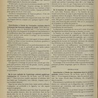 1208 - Page 1198 - Analyses. Chirurgie. Contribution à l'étude des anus vulvaires. (Paul Martin. Th. de Paris...) / Contribution à l'étude de l'extension continue dans le traitement des fractures obliques de jambe. (Félix Merlot. Th. de Paris...) / De la cure radicale de l'anévrisme artériel poplité par l'extirpation. (G. Aloncle. Th. de Paris...) / De la luxation du semi-lunaire. (Louis Née. Th. de Paris...) / Neurologie. Contribution à l'étude des rémissions dans la paralysie générale. (André Vallet. Th. de Paris...)