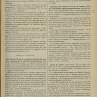 1267 - Page 1257 - Analyses. Médecine. L'urobiline, sa valeur séméiologique. (Louis Lemaire. Th. de Paris...) / Médecine infantile. Contribution à l'étude de la pleurésie purulente du nourrisson, notamment de la pleurésie à pneumocoques. (Paul Douriez. Th. de Paris...) / Traitement des chorées et des tics de l'enfance. Alitement et isolement. Discipline psycho-motrice. (André Bruel. Th. de Paris...) / L'école des mères. (Henri Gasse. Th. de Paris...)