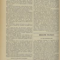 1276 - Page 1266 - IIIe Congrès international. D'électrologie et de radiologie médicales. (Milan, 5-9 septembre 1906). Séance du samedi 8 septembre. M. Libertini : Au sens du courant dans la galvanisation cérébrale ou spinale / M. Gastou... : Diagnostic précoce et le traitement de la tuberculose pulmonaire / M. Oudin : Action du radium en gynécologie / M. Leullieux, résume le rapport de M. Guilloz... : Radiographie stéréoscopique / Séance du dimanche 9 septembre. Le Professeur Salomonson..., par le discours de M. Doumer : Principes fondamentaux de l'électrothérapie moderne / Médecine pratique. Le foie appendiculaire