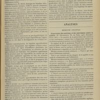 1277 - Page 1267 - Médecine pratique. Le foie appendiculaire / Analyses. Médecine infantile. Préservation des nourrices et des nourrissons contre la syphilis. (R. Désormeaux. Th. de Paris...)