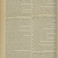 1314 - Page 1304 - Analyses. Médecine. Hyperesthésies systématisées et troubles connexes. (L. Lebar. Th. de Paris...) / Sur un cas d'hémiparalysie de la langue chez le nouveau-né. (Person. Th. de Paris) / Chirurgie. Contribution à l'étude de l'origine bucco-dentaire des sinusites maxillaires. (M. Bignat. Th. de Paris...) / Essai critique sur la stérilisation du matériel chirurgical. (E. Baudoin. Th. de Paris...) / Contribution à l'étude des enchondromes des fosses nasales et de leur traitement. (Alfred Mathieu. Th. de Paris...)