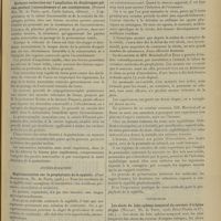 1315 - Page 1305 - Analyses. Chirurgie. Contribution à l'étude des enchondromes des fosses nasales et de leur traitement. (Alfred Mathieu. Th. de Paris...) / Obstétrique. Quelques recherches sur l'ampliation du diaphragme pelvien pendant l'accouchement et ses conséquences. (Renaud Hue. Th. de Paris...) / Syphiligraphie. Expérimentation sur la prophylaxie de la syphilis. (Paul Maisonneuve. Th. de Paris...) / Otologie. Les abcès du lobe sphéno-temporal du cerveau d'origine otique. (Wicart. Th. de Paris...) [L. Gayard]