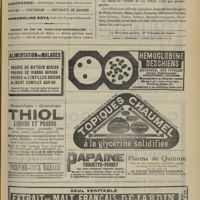 1353 - Page 1343 - Analyses. Obstétrique. La rachistovaïnisation en obstétrique. (A. Audbert. Th. de Paris...) [A. Gaullieur l'Hardy] / Chemins de fer de Paris-Lyon-Méditerranée