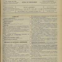 1355 - Page 1345 - Sommaire / Chronique et nouvelles scientifiques. Hôpitaux de Paris / Guerre / Distinctions honorifiques / Le Congrès international d'hygiène alimentaire et de l'alimentation rationnelle de l'homme / Faculté de médecine de Paris