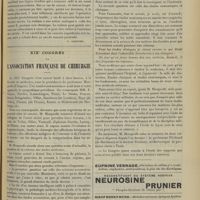 1363 - Page 1353 - Analyses. Chirurgie. Le radium en chirurgie. (Robert Abbe. Journ. Amer. med. assoc...) [F. Gardner] / XIXe Congrès de l'association française de chirurgie