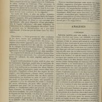 1374 - Page 1364 - Revue générale. Les suppurations hépatiques ; par E. Micheleau... I. Suppurations d'origine biliaire : angiocholites / Analyses. Chirurgie. Opération modifiée pour rein mobile. (J. Chalmers Da Costa. New-York med. Journ...) [F. Gardner]