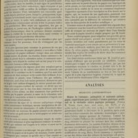 1397 - Page 1387 - Variétés. Le signe de la mort réelle en l'absence du médecin / Analyses. Médecine expérimentale. Ulcère de l'estomac ; pathogénie et anatomie pathologique ; expériences pour produire l'ulcère gastrique artificiel et le véritable ulcère peptique provoqué. (Fenton B. Turck. Journ. Amer. med. assoc...) [F. Gardner]
