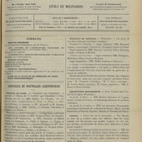 1415 - Page 1405 - Sommaire / Chronique et nouvelles scientifiques. Hôpitaux de Paris / Hôpitaux de Province / Distinctions honorifiques / Guerre