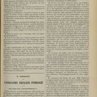 1421 - Page 1411 - XIXe Congrès de l'association française de chirurgie. Discussion des rapports. MM Willems et Loison : Chirurgie du thorax / M. Brauer... : Pneumothorax fermé / Xe session de l'association française d'urologie. Discussion sur l'hydronéphrose. M. Le Fur... : Hydronéphrose intermittente / M. Albarran... : Uronéphroses calculeuses