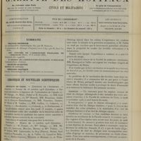 1427 - Page 1417 - Sommaire / Chronique et nouvelles scientifiques. Hôpitaux de Paris / L'immunisation des bovidés par le sérum de Behring / Clinicat / Marine / Nécrologie