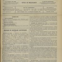1439 - Page 1429 - Sommaire / Chronique et nouvelles scientifiques. Hôpitaux de Paris / Hôpitaux de Province / Écoles de médecine / Un ordre des médecins à Hambourg / Chambre de commerce de Lyon / Bactériologie