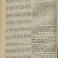 1448 - Page 1438 - Revue générale. Les travaux récents sur la pathologie rénale. Pathologie expérimentale. Les altérations mécaniques du rein et leurs conséquences ; par J. Castaigne. III. Effets produits sur l'organisme par les lésions traumatiques du rein / Médecine pratique. Dosage de l'acide urique dans l'urine / Chemins de fer de Paris-Lyon-Méditerranée