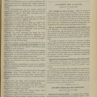 1457 - Page 1447 - XIXe Congrès de l'association française de chirurgie. Communications diverses. M. Calot, conclusions de M. Redard : Redressement du mal de Pott / M. Calot... : Luxations congénitales de la hanche / M. Phocas... : Genu recurvatum / Sociétés savantes. Académie des sciences. (Séance du 15 octobre 1906). Sur la dialyse du sucre du sang. MM. R. Lépine et Boulud / Sur un troisième canal mandibulaire chez l'enfant, par M. R. Robinson / Pénétration du treponema pallidum (sp. pall.) dans l'ovule. MM. Levaditi et Sauvage / Société médicale des hôpitaux. (Séance du 19 octobre 1906). Injection d'air dans la plèvre. A propos de la communication faite par M. Dufour. MM. Béclère et Vaquez