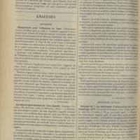 1470 - Page 1460 - Sociétés savantes. Académie de médecine. (Séance du 23 octobre 1906). Un traitement du cancer. M. Adamkiewicz... / Eaux minérales / Analyses. Médecine. Idiosyncrasie pour l'albumine de l'oeuf. (Herschall. Lancet...) [A. Housquains] / Les hémorragies occultes du tube digestif. (Georges Girault. Th. de Paris...) [A. Gaullieur l'Hardy] / Médecine légale. Relation de 7 cas simultanés d'intoxication par le gaz d'éclairage. (MM. Cavalier et Visbecq. Ann. d'hyg. publ. et de méd. lég...) [Courtois-Suffit]