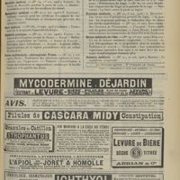 1485 - Page 1475 - Suite des sommaires. Lyon médical / Marseille médical / Montpellier médical / Nord médical / Pédiâtrie pratique/ Pester medizinisch = chirurgische Presse / Presse médicale / Province médicale / Revue médicale de l'Est / Semaine médicale