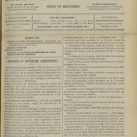1499 - Page 1489 - Sommaire / Chronique et nouvelles scientifiques. La lutte contre le cancer / La laïcisation des hôpitaux / Assemblées générales de « l'union des syndicats médicaux de France », du « concours médical », du « sou médical », du « patronage médical » et de « l'association amicale », 17, 18 et 19 novembre 1906