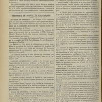 1512 - Page 1502 - Paris, le 5 novembre 1906 / Chronique et nouvelles scientifiques. Hôpitaux de Province / Facultés de médecine / Écoles de médecine / Distinctions honorifiques / Nominations / Le certificat d'études médicales supérieures et les médecins d'eaux / La fièvre aphteuse / Nécrologie. (Voir la suite des nouvelles, p. 1510)