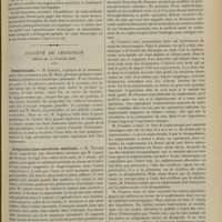 1589 - Page 1579 - Sociétés savantes. Société médicale des hôpitaux. (Séance du 16 novembre 1906). Néphrite tuberculeuse avec hydrothorax et sérum lactescents. Epreuve de Straus positive. MM. André Jousset et Jean Troisier / Société de chirurgie. (Séance du 14 novembre 1906). Prostatectomie. M. Legueu, à propos de la communication faite récemment par M. Bazy / Invagination dans une hernie ombilicale. M. Tuffier, sur une observation adressée par M. Latour... / Traitement des néphrorragies. M. Pousson...