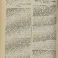 1592 - Page 1582 - Actes de la Faculté de médecine de Paris. Du 26 novembre au 1er décembre 1906. Examens de doctorat / Thèses / Articles originaux des principales publications françaises et étrangères. Annales médico-psychologiques / Archives d'électricité médicale expérimentale et clinique / Archives de médecine et de pharmacie militaires / Archives générales de médecine / Boston medical and surgical Journal / Semaine gynécologique