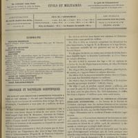 1595 - Page 1585 - Sommaire / Chronique et nouvelles scientifiques. Les dons et legs reçus par l'assistance publique à Paris au XIXe siècle / Les protestations contre le certificat d'études médicales supérieures / Société de l'internat