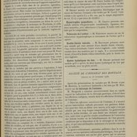 1625 - Page 1615 - Sociétés savantes. Société de chirurgie. (Séance du 21 novembre 1906). Fracture de Maisonneuve. M. Quénu / Le traitement du cancer du col de l'utérus par l'hystérectomie abdominale. M. J-L. Faure / Hypertrophie mamellaire. M. Chaput / Tubercule de l'urètre. M. Hartmann / Double fistule vésicule. M. Hartmann / Kystes hydatiques du foie. M. Delbet / Société de l'internat des hôpitaux. (Séance du 25 novembre 1906). M. Doyen et par M. Monnier, la conférence habituelle a été faite par M. Monprofit : La chirurgie de l'estomac