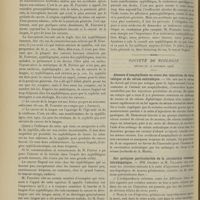 1636 - Page 1626 - Sociétés savantes. Académie de médecine. (Séance du 27 novembre 1906). Le cancer de la langue / Société de biologie. (Séance du 24 novembre 1906). Absence d'anaphyllaxie au cours des injections de virus rabique et de sérum antirabique / Sur quelques particularités de la circulation veineuse intrahépatique. MM. Gilbert et M. Villaret