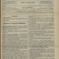 1643 - Page 1633 - Sommaire / Chronique et nouvelles scientifiques. Faculté de médecine de Paris / Écoles de médecine / L'impôt sur les spécialités pharmaceutiques devant la chambre des députés / Le blanc de céruse devant le Sénat / Hommage au Docteur Hallopeau