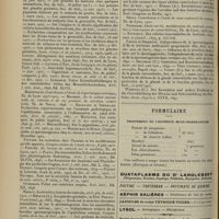 1652 - Page 1642 - Revue générale. La sécrétion interne du testicule et la glande interstitielle (acquisitions récentes de la physiologie) ; par Hugues Alamartine... / Formulaire. Traitement de l'entérite muco-membraneuse