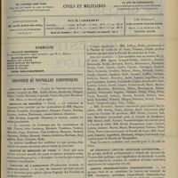 1655 - Page 1645 - Sommaire / Chronique et nouvelles scientifiques / Hôpitaux de Paris / Hôpitaux de Province / Faculté de médecine de Paris / Concours de l'agrégation / Le certificat d'études médicales supérieures / Groupe pharmaceutique parlementaire. (Voir la suite des nouvelles, p. 1654)