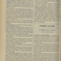 1658 - Page 1648 - Un cas d'encéphalite aiguë primitive ; par le Docteur L. Murat / Sociétés savantes. Académie des sciences. (Séance du 26 novembre 1906). Culture de la cellule artificielle. M. Stéphane Leduc