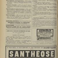 1700 - Page 1690 - Articles originaux des principales publications françaises et étrangères. Münchener medizinische Wochenschrift / Pester medizinisch = chirurgische Presse / Revue de la tuberculose / Revue mensuelle des maladies de l'enfance / Revue neurologique / Actes de la Faculté de médecine de Paris. Du 17 au 22 décembre 1906. Examens de doctorat / Facultés de médecine